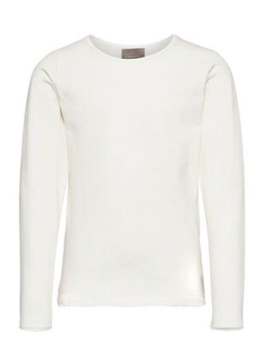 Creamie T-Shirt Ls Tops T-shirts Long-sleeved T-Skjorte Cream Creamie