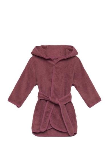 Organic Bath Robe Morgenkåbe Badekåbe Pink Pippi