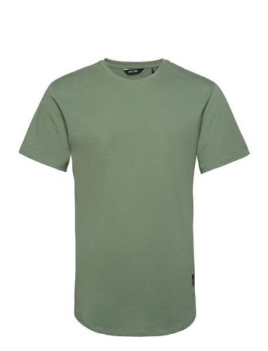 Onsmatt Longy Ss Tee Noos Tops T-Kortærmet Skjorte Green ONLY & SONS