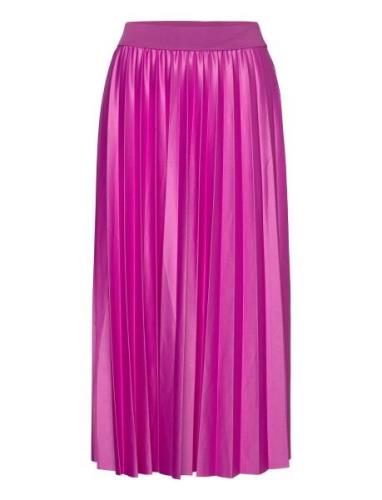 Vinitban Skirt - Noos Knælang Nederdel Pink Vila