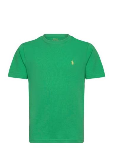 Cotton Jersey Crewneck Tee Tops T-Kortærmet Skjorte Green Ralph Lauren...