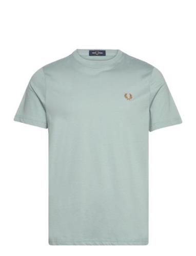 Crew Neck T-Shirt Tops T-Kortærmet Skjorte Blue Fred Perry