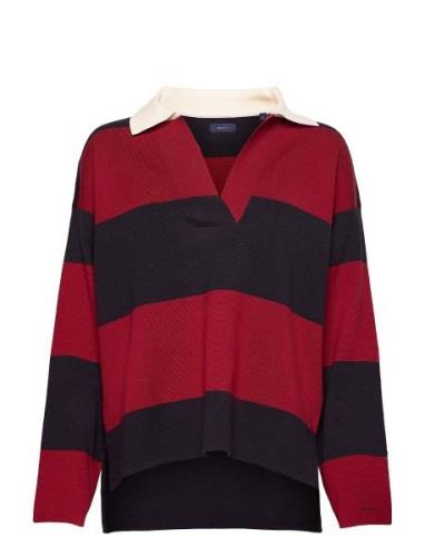 D1. Knitted Relaxed Heavy Rugger Tops Knitwear Jumpers Red GANT