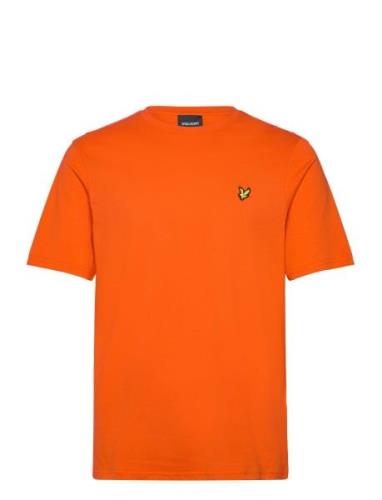Plain T-Shirt Tops T-Kortærmet Skjorte Orange Lyle & Scott
