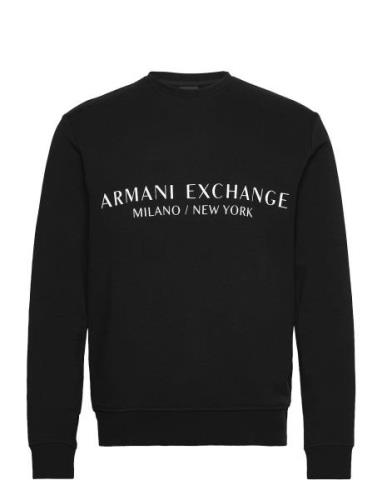 Tops Tops Sweatshirts & Hoodies Sweatshirts Black Armani Exchange