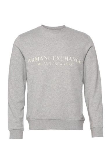 Tops Tops Sweatshirts & Hoodies Sweatshirts Grey Armani Exchange