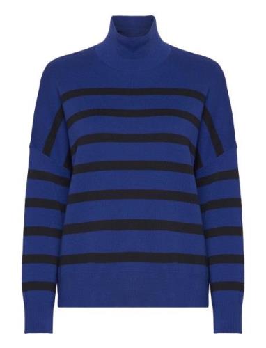 Tenleyiw Turtleneck Pullover Tops Knitwear Turtleneck Blue InWear