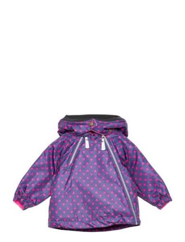 Happy Girls Jacket Outerwear Shell Clothing Shell Jacket Purple Mikk-l...