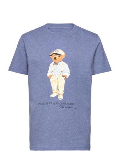 Polo Bear Cotton Jersey Tee Tops T-Kortærmet Skjorte Blue Ralph Lauren...
