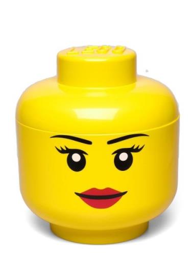 Lego Storage Head  Home Kids Decor Storage Storage Boxes Yellow LEGO S...