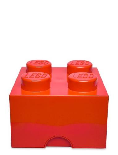 Lego Storage Brick 4 Home Kids Decor Storage Storage Boxes Red LEGO ST...