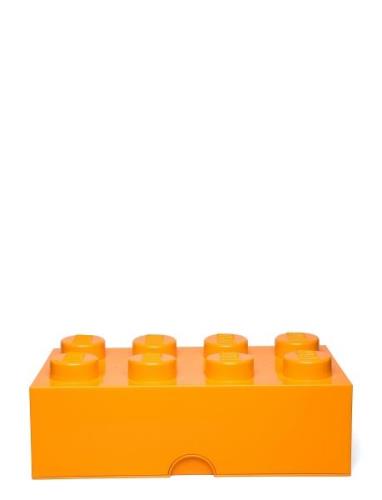 Lego Storage Brick 8 Home Kids Decor Storage Storage Boxes Orange LEGO...