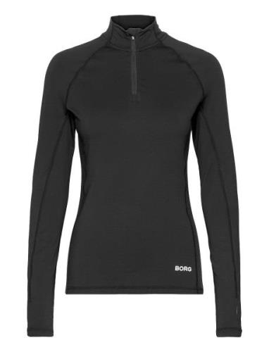 Borg Midlayer Sport Sweatshirts & Hoodies Fleeces & Midlayers Black Bj...