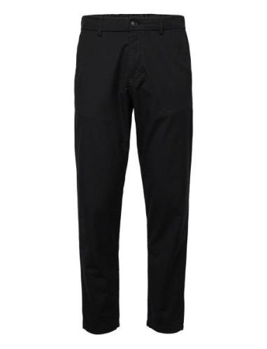 Slhslimtapered-York Pants Bottoms Trousers Casual Black Selected Homme