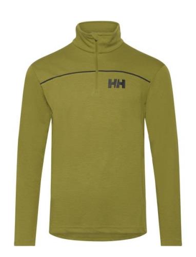 Hp 1/2 Zip Pullover Sport T-Langærmet Skjorte Khaki Green Helly Hansen