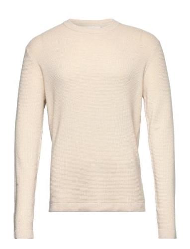 Slhrocks Ls Knit Crew Neck W Tops Knitwear Round Necks Cream Selected ...