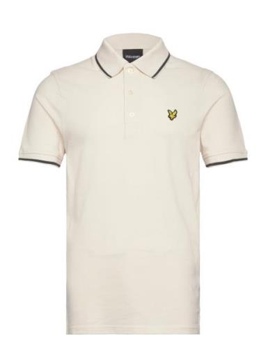 Tipped Polo Shirt Tops Polos Short-sleeved Cream Lyle & Scott