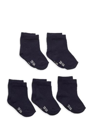 Ankle Sock -Solid  Sokker Strømper Blue Minymo