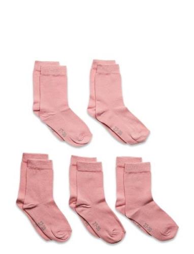 Ankle Sock -Solid  Sokker Strømper Pink Minymo