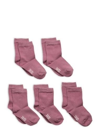 Ankle Sock -Solid  Sokker Strømper Purple Minymo