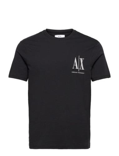 T-Shirt Tops T-Kortærmet Skjorte Black Armani Exchange