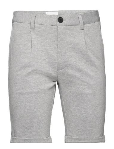 Pleated Shorts Bottoms Shorts Chinos Shorts Grey Lindbergh