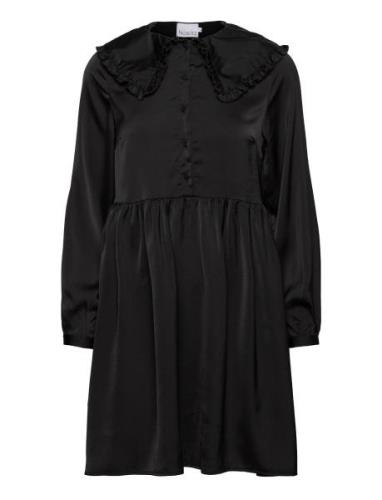 Dania Dress Polyester Kort Kjole Black Noella