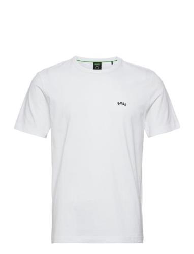 Tee Curved Sport T-Kortærmet Skjorte White BOSS