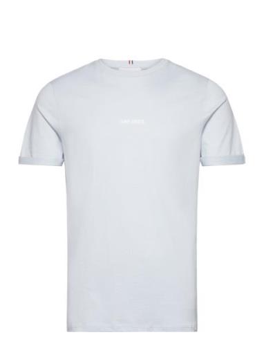 Lens T-Shirt Tops T-Kortærmet Skjorte Blue Les Deux