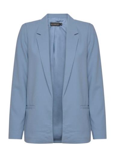 Slshirley Blazer Ls Blazers Single Breasted Blazers Blue Soaked In Lux...