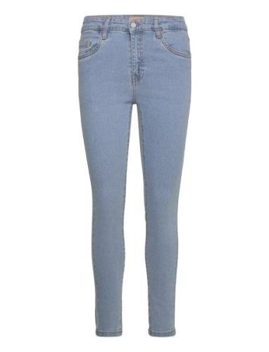 Dpwemma Mid Waist Skinny Jeans Bottoms Jeans Skinny Blue Denim Project