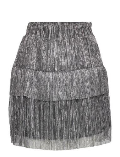 Caly Skirt Kort Nederdel Grey Noella