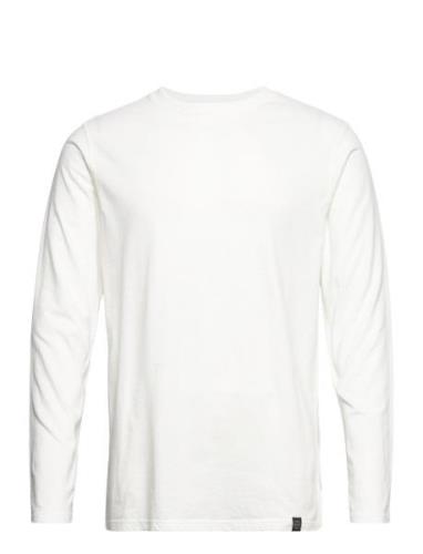 G/D Brand Carrier Tee L/S Tops T-Langærmet Skjorte White Shine Origina...