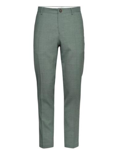 Slhslim-Oasis Linen Trs Noos Bottoms Trousers Formal Green Selected Ho...