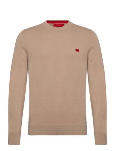 San Cassius-C1 Designers Knitwear Round Necks Brown HUGO