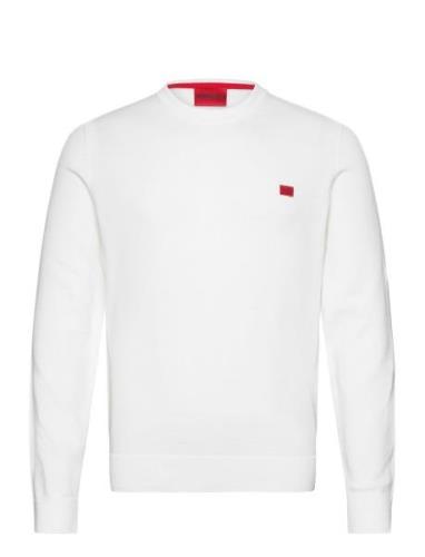 San Cassius-C1 Designers Knitwear Round Necks White HUGO