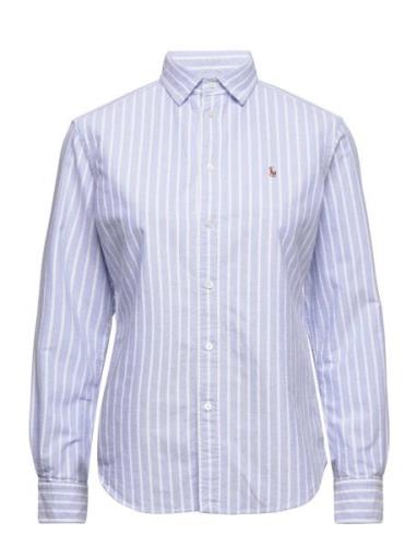 Classic Fit Oxford Shirt Tops Shirts Long-sleeved Blue Polo Ralph Laur...