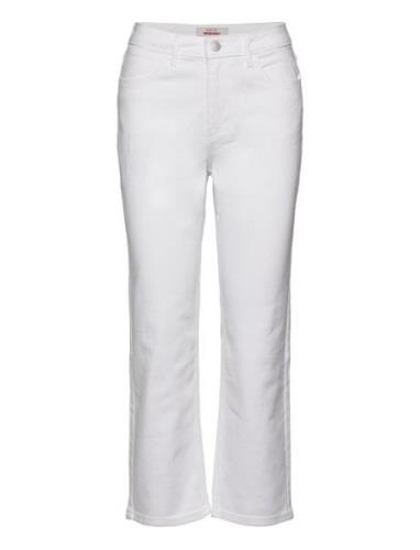 Straight Crop Bottoms Jeans Straight-regular White Wrangler