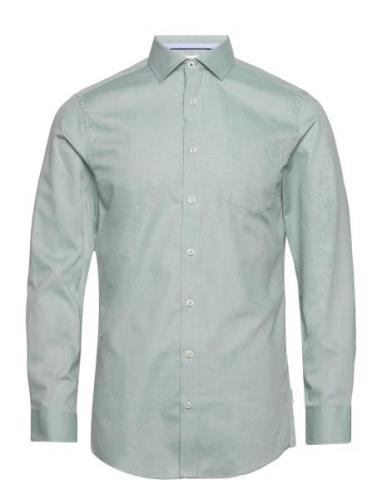 Clean Cool Shirt L/S Tops Shirts Business Green Lindbergh