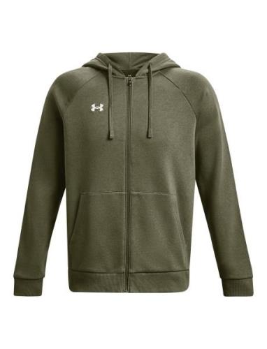 Ua Rival Fleece Fz Hoodie Sport Sweatshirts & Hoodies Hoodies Khaki Gr...