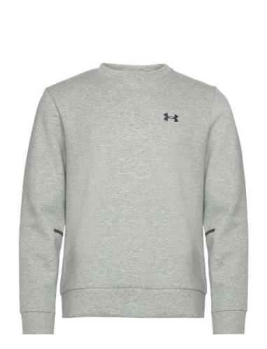 Ua Unstoppable Flc Crew Sport Sweatshirts & Hoodies Sweatshirts Grey U...