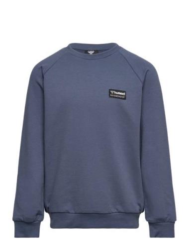Hmlglen Sweatshirt Sport Sweatshirts & Hoodies Sweatshirts Blue Hummel