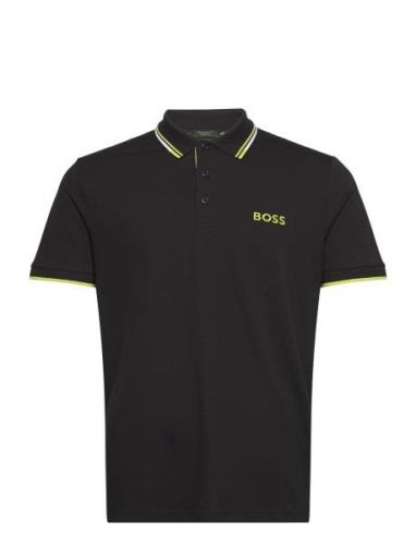 Paddy Pro Sport Polos Short-sleeved Black BOSS