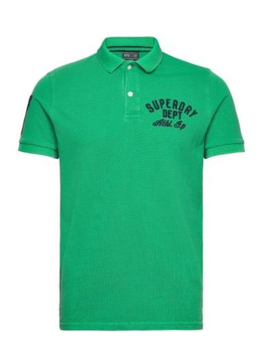 Vintage Superstate Polo Tops Polos Short-sleeved Green Superdry