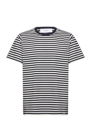 Adrian Stripe T-Shirt Designers T-Kortærmet Skjorte Navy Les Deux