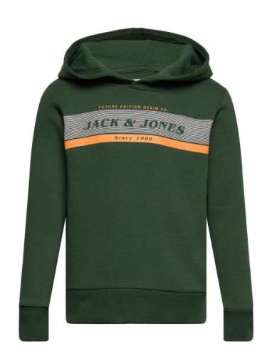 Jjalex Sweat Hood Jnr Tops Sweatshirts & Hoodies Hoodies Green Jack & ...