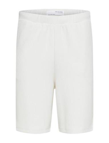 Slhloose-Plisse Shorts Ex Bottoms Shorts Chinos Shorts White Selected ...