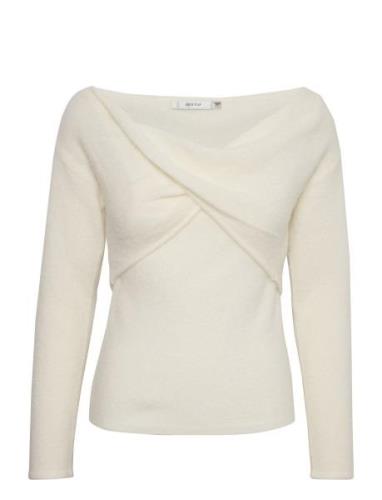 Alphagz 2 In 1 Off Shoulder Tops Knitwear Jumpers White Gestuz