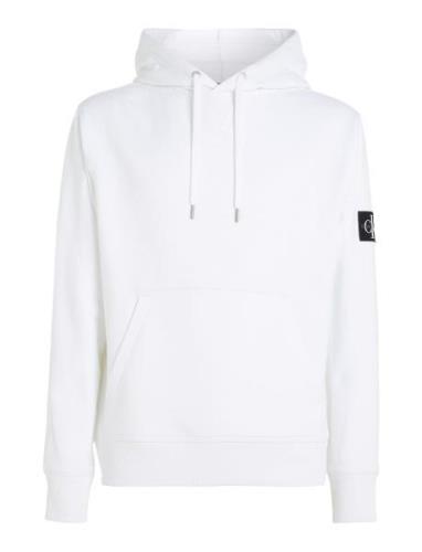 Badge Hoodie Tops Sweatshirts & Hoodies Hoodies White Calvin Klein Jea...