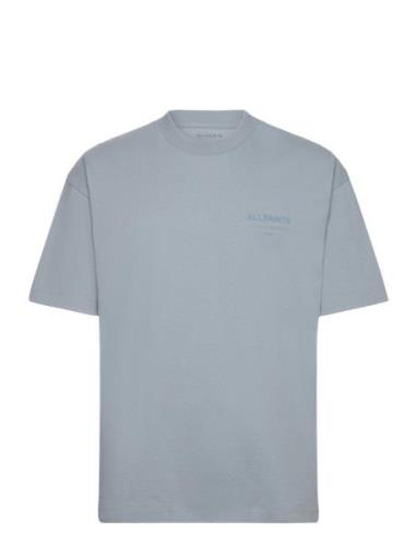 Underground Ss Crew Tops T-Kortærmet Skjorte Blue AllSaints